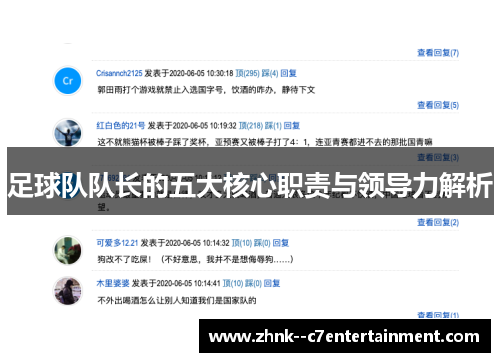 足球队队长的五大核心职责与领导力解析